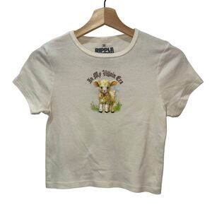 🖤Hot Topic/Ripple Junction, Y2K Crop Top/Baby Tee, Junior Medium, Cotton Blend